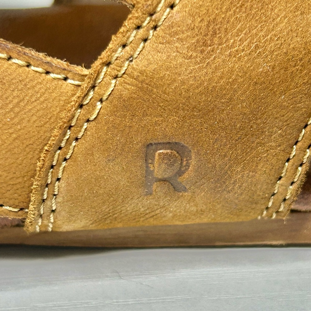ROAN Bed Stu Charla Tan Brown Leather Strappy Sandals Size 10 - Picture 11 of 16